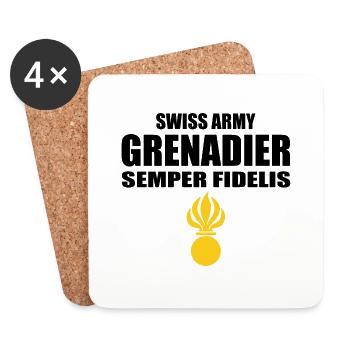 Grenadier - Untersetzer (4er-Set) - Weiß - Vorne