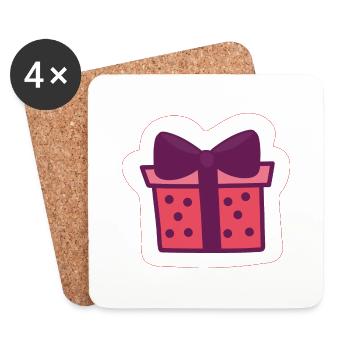 Gift - Coasters (set of 4) - white - Front