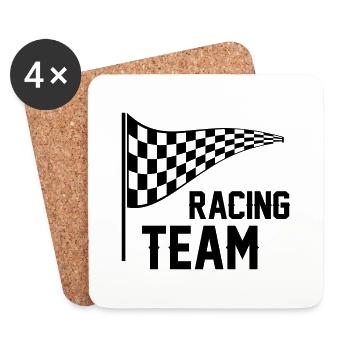 Racing Team - Coasters (set of 4) - white - Front