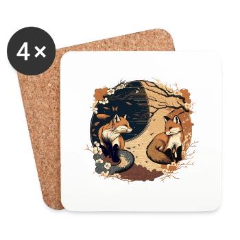 FOX 1 - Coasters (set of 4) - white - Front
