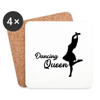 Dancer Dancing Queen - Coasters (set of 4) - white - Front