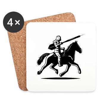 Dart Rider - Coasters (set of 4) - white - Front