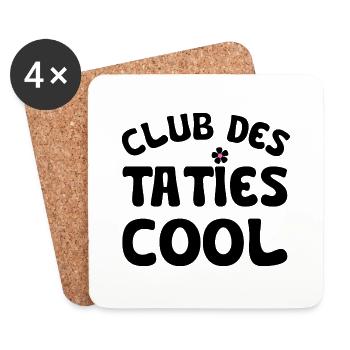 club des taties cool - Dessous de verre (lot de 4) - blanc - Devant