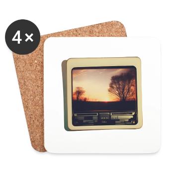 Nostalgic Horizon - Coasters (set of 4) - white - Front