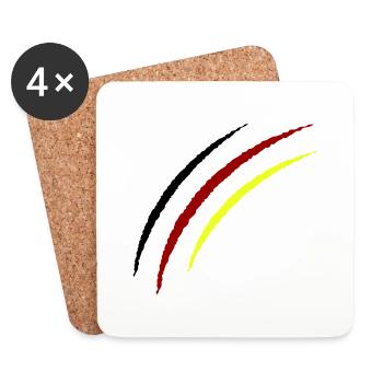 Claws Germany - Coasters (set of 4) - white - Front