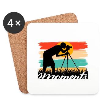 Collect Beautiful Moments - Coasters (set of 4) - white - Front