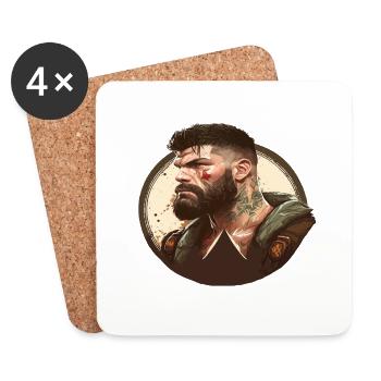 MMA - Untersetzer (4er-Set) - Weiß - Vorne
