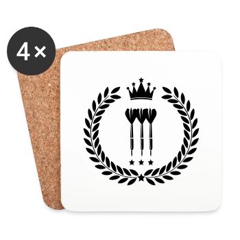 dart - Coasters (set of 4) - white - Front