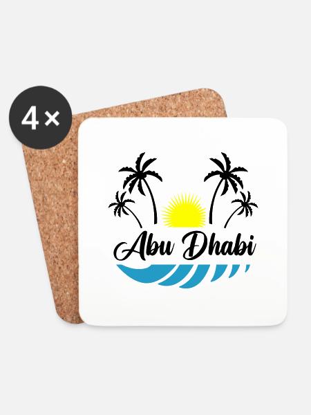 abu dhabi - Untersetzer (4er-Set) - Weiß