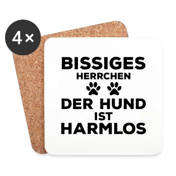Dog Hund - Untersetzer (4er-Set) - Weiß - Vorne