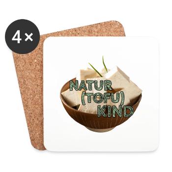 Natur(tofu)kind - Untersetzer (4er-Set) - Weiß - Vorne