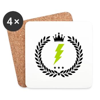 Coat of arms Blitz - Coasters (set of 4) - white - Front