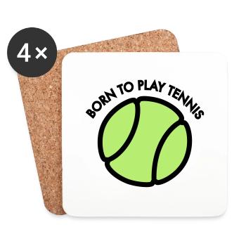 Tennis - Untersetzer (4er-Set) - Weiß - Vorne