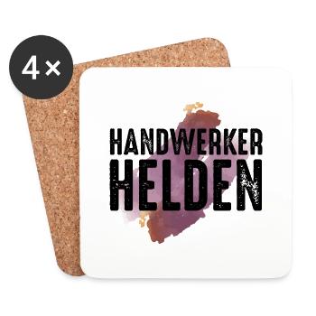 Handwerker Handyman Handwerk Werkzeug Baustelle - Untersetzer (4er-Set) - Weiß - Vorne