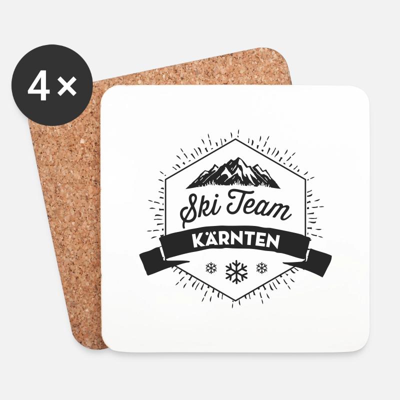 Skiteam Kärnten - Untersetzer (4er-Set) - Weiß