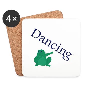 Danse Musique de danse - Dessous de verre (lot de 4) - blanc - Devant