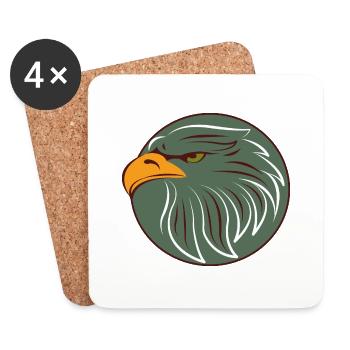 logo Aigle - Dessous de verre (lot de 4) - blanc - Devant