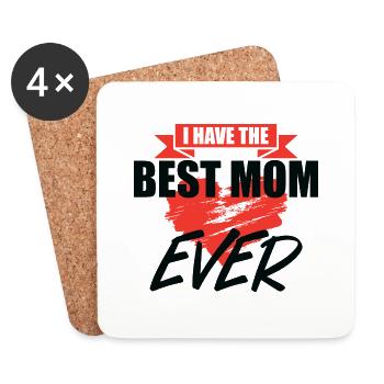 Mother Saying Gift Mom Mother's Day - Coasters (set of 4) - white - Front