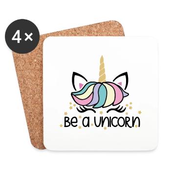 Unicorn - Coasters (set of 4) - white - Front