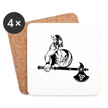 Viking Axe - Coasters (set of 4) - white - Front