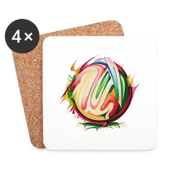 Splash Icecream - Untersetzer (4er-Set) - Weiß - Vorne