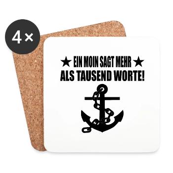 Moin - Untersetzer (4er-Set) - Weiß - Vorne