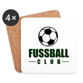 fussball club - Untersetzer (4er-Set) - Weiß - Vorne