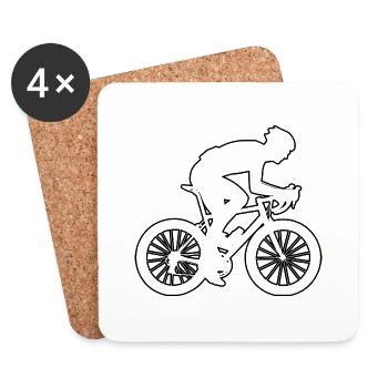 Road Bike Road Bike Road Cycling Men Road Bike - Coasters (set of 4) - white - Front
