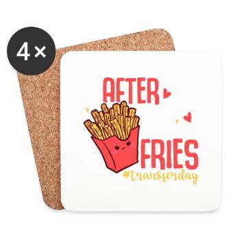After This We're Getting Fries #Transferday IVF - Untersetzer (4er-Set) - Weiß - Vorne