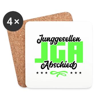 Bachelor party bachelor party - Coasters (set of 4) - white - Front