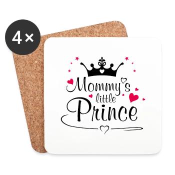Le prince de maman - Dessous de verre (lot de 4) - blanc - Devant