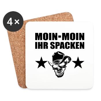 Moin - Untersetzer (4er-Set) - Weiß - Vorne