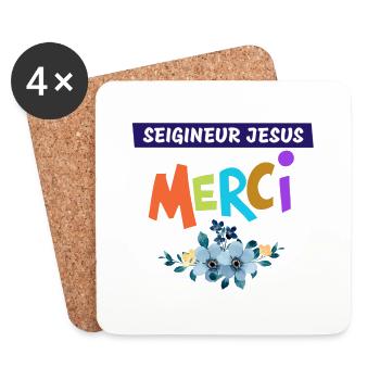 CHRISTIAN ITEMS - Coasters (set of 4) - white - Front