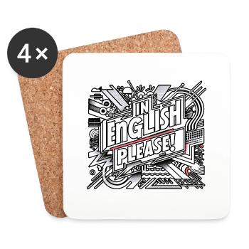 In English Please! 16 - Coasters (set of 4) - white - Front