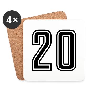 20 - Coasters (set of 4) - white - Front