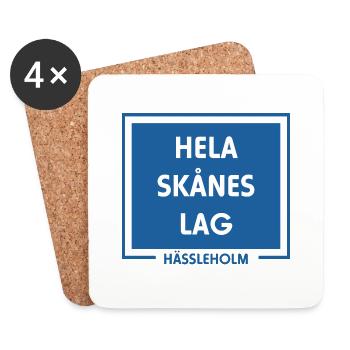Das gesamte Skåne-Team Hässleholm Malmö - Untersetzer (4er-Set) - Weiß - Vorne