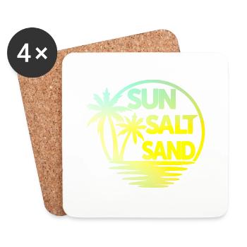 Sun Salt Sand - Untersetzer (4er-Set) - Weiß - Vorne