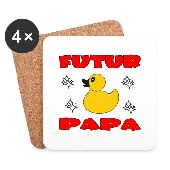 FUTUR PAP - Dessous de verre (lot de 4) - blanc - Devant