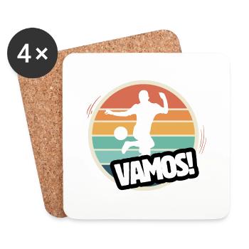 Vamos Retro Football - Coasters (set of 4) - white - Front