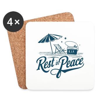 Beach Rip - Summer Vacation Humor - Coasters (set of 4) - white - Front