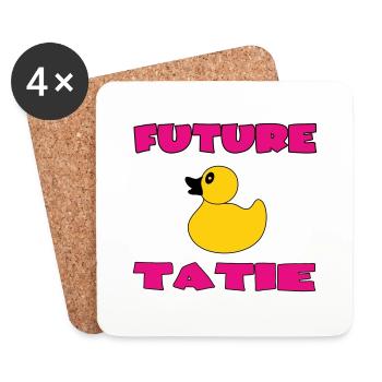 FUTURE TATIE TANTE - Dessous de verre (lot de 4) - blanc - Devant