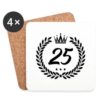 blason 25 - Dessous de verre (lot de 4) - blanc - Devant