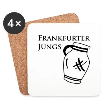 Frankfurter Jungs Bembel – Frankfurt Bembel Shop - Untersetzer (4er-Set) - Weiß - Vorne