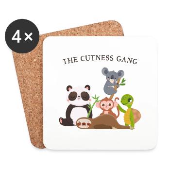 The Cutness Gang - Coasters (set of 4) - white - Front