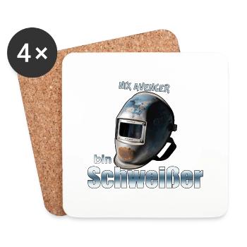 Ich bin ein Schweißer - Untersetzer (4er-Set) - Weiß - Vorne