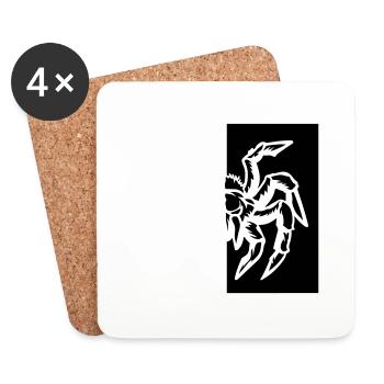 spider spider - Coasters (set of 4) - white - Front
