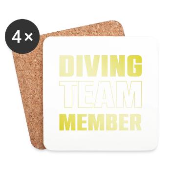 Diving Team - Coasters (set of 4) - white - Front