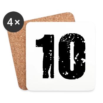 10 - Untersetzer (4er-Set) - Weiß - Vorne