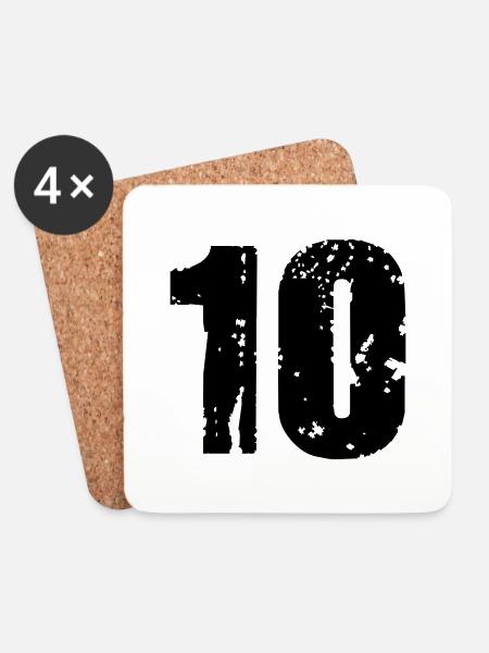 10 - Untersetzer (4er-Set) - Weiß