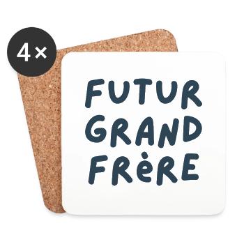 Future big brother - future big brother announcement - Coasters (set of 4) - white - Front